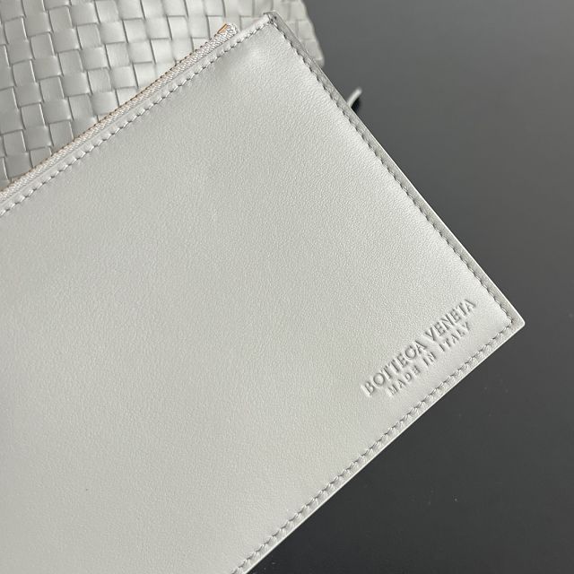 BV original calfskin large pinacoteca tote bag 817166 sterling