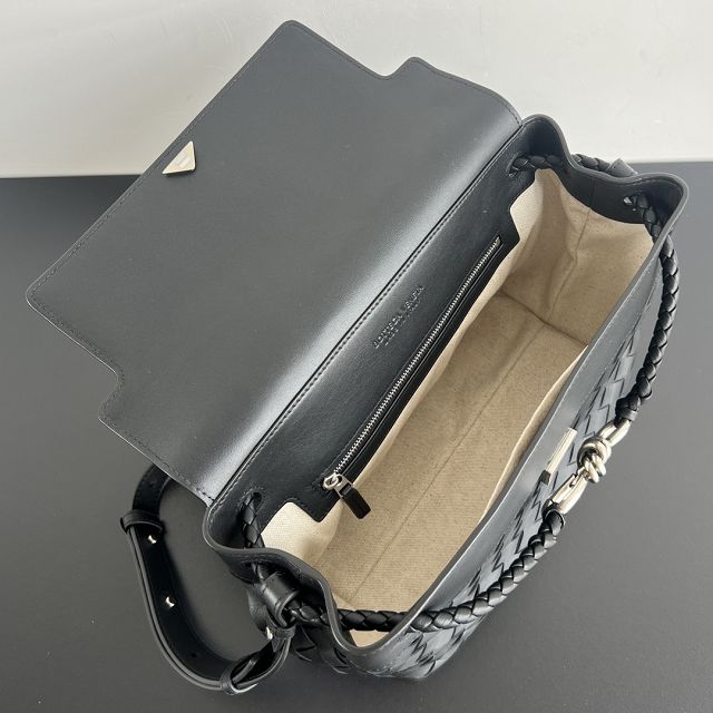 BV original calfskin small andiamo messenger bag 815781 black