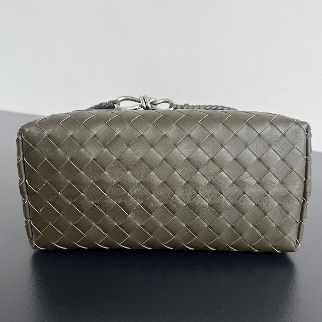 BV original calfskin small andiamo messenger bag 815781 khaki