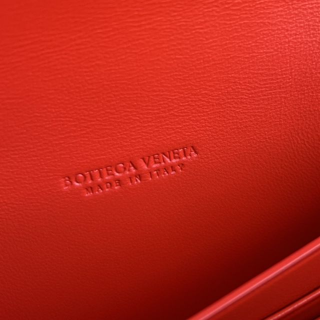 BV original lambskin andiamo long clutch 741511 cherry tomato