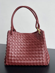 BV original lambskin large parachute shoulder bag 796571 sapele