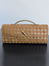 BV original lambskin andiamo long clutch 741511 mustard