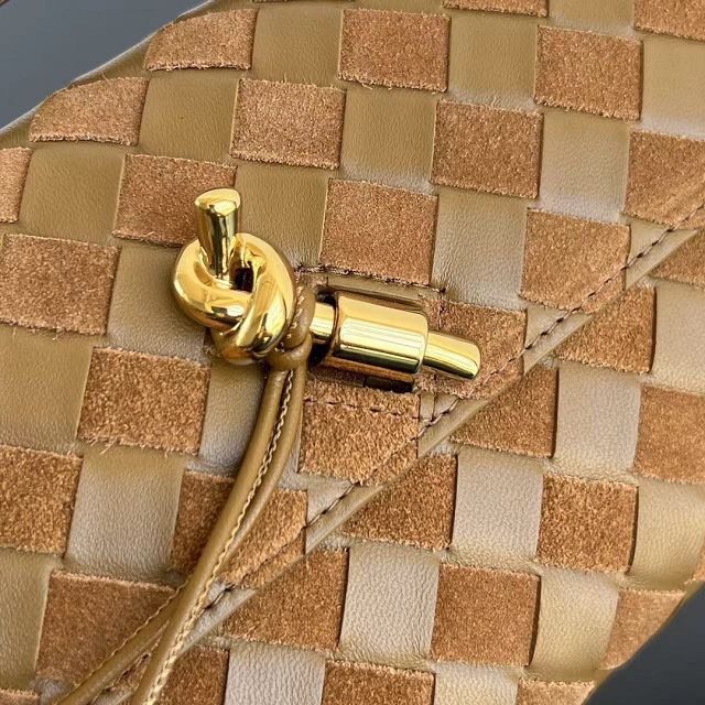 BV original lambskin andiamo long clutch 741511 mustard