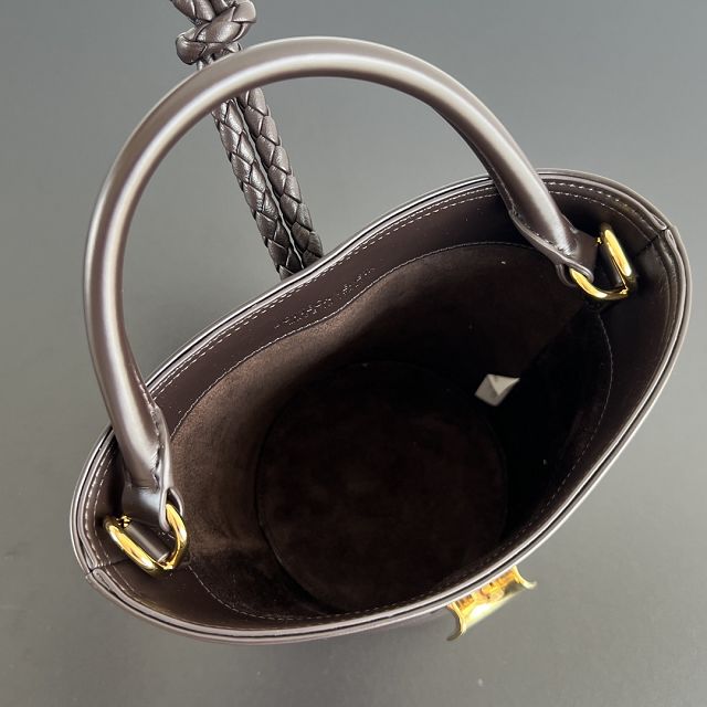 BV original calfskin small liberta bucket bag 815244 fondant