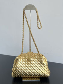 BV original lambskin small lauren 1980 clutch 804038 gold