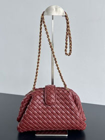 BV original lambskin small lauren 1980 clutch 804038 sapele