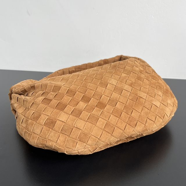 BV original suede calfskin teen jodie bag 690225 amber