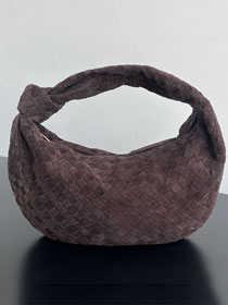 BV original suede large jodie hobo bag 600261 fondant