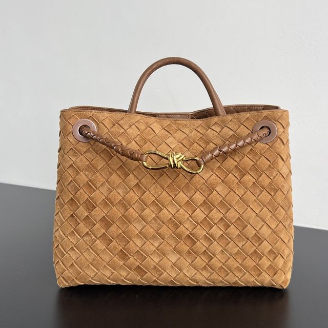 BV original suede small andiamo 743568 amber