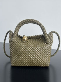 BV original calfskin small tosca shoulder bag 776755 algae