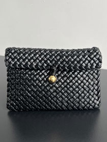 BV original calfskin tosca clutch 777678 black