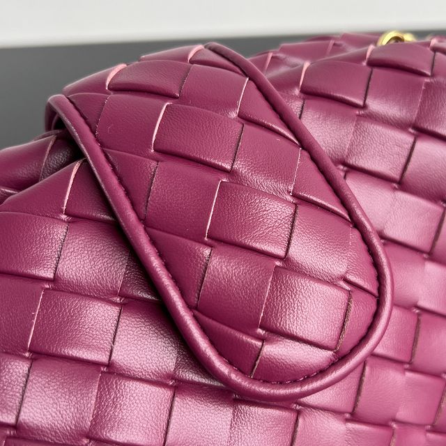 BV original lambskin medium lauren 1980 clutch 785807 cinnabar