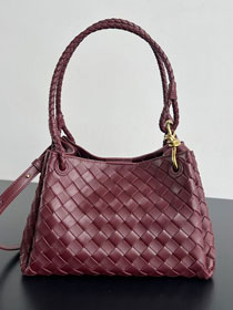 BV original lambskin medium parachute shoulder bag 835921 sapele