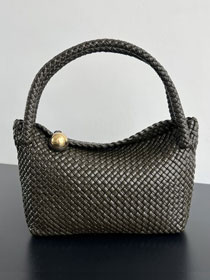 BV original calfskin medium tosca shoulder bag 716974 dark khaki