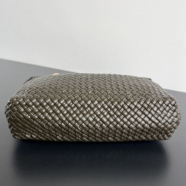 BV original calfskin medium tosca shoulder bag 716974 dark khaki