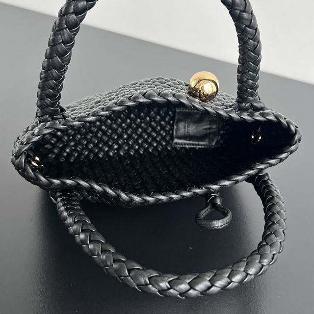 BV original calfskin small tosca shoulder bag 776755 black