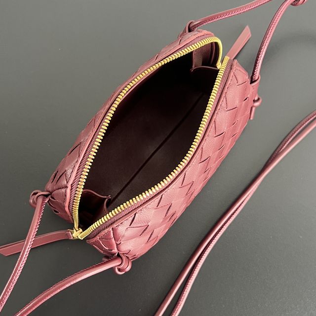 BV original lambskin concert pouch 794258 barolo