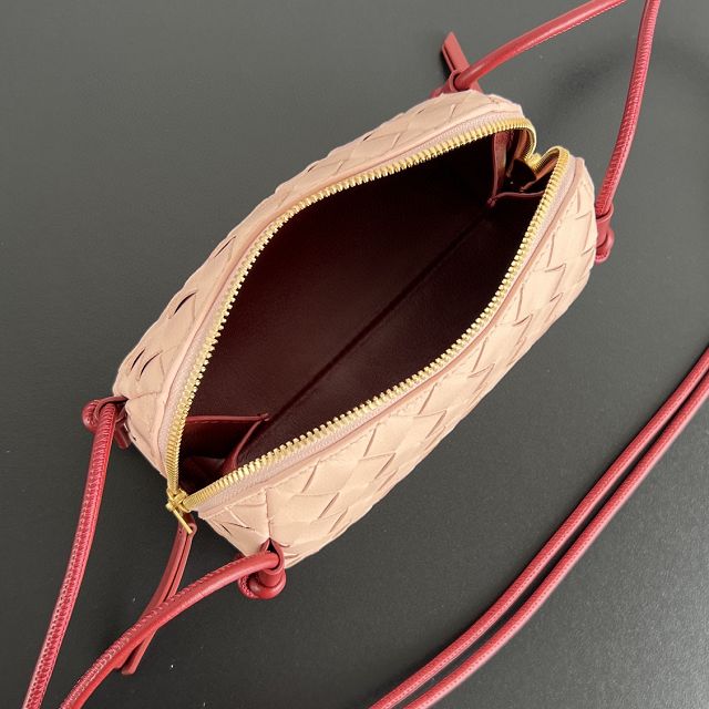 BV original lambskin concert pouch 794258 cameo