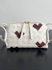 BV original lambskin concert pouch 794258 white