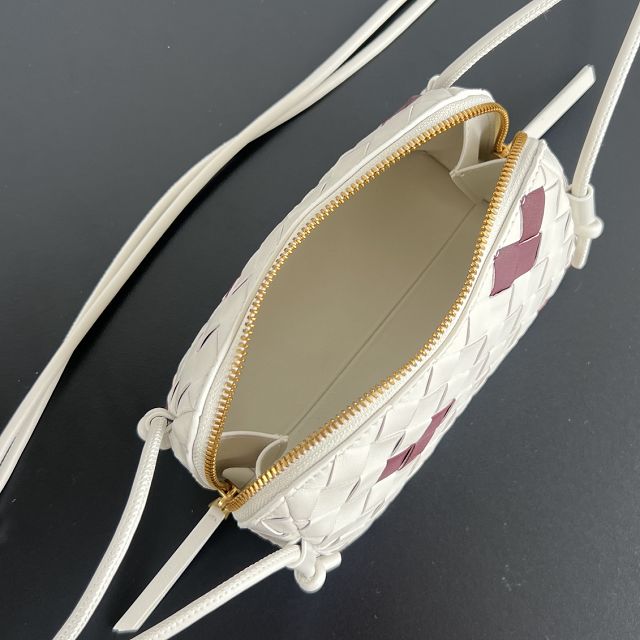 BV original lambskin concert pouch 794258 white