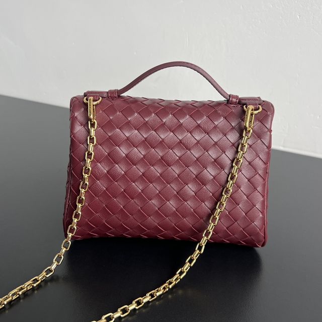 BV original lambskin small soft vanity case 843800 barolo