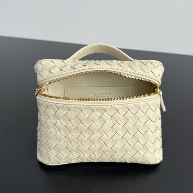 BV original lambskin small soft vanity case 843800 sea salt