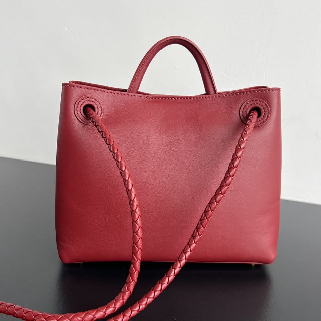 BV original calfskin small andiamo bag 810213 red