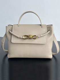 BV original calfskin small ciao ciao bag 835835 ecru