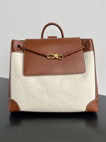 BV original canvas andiamo backpack 789039 brown