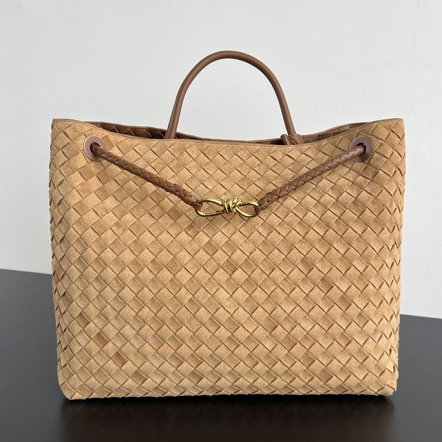 BV original suede large andiamo 743575 amber