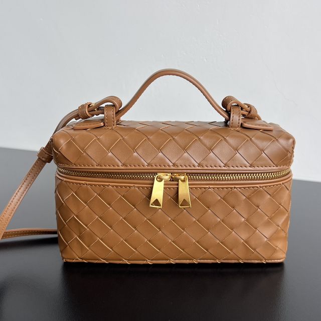 BV original calfskin bang bang vanity case 789109 chestnut