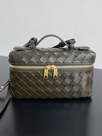 BV original calfskin bang bang vanity case 789109 khaki