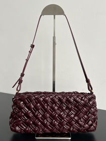 BV original calfskin cha-cha shoulder bag 785780 dark barolo