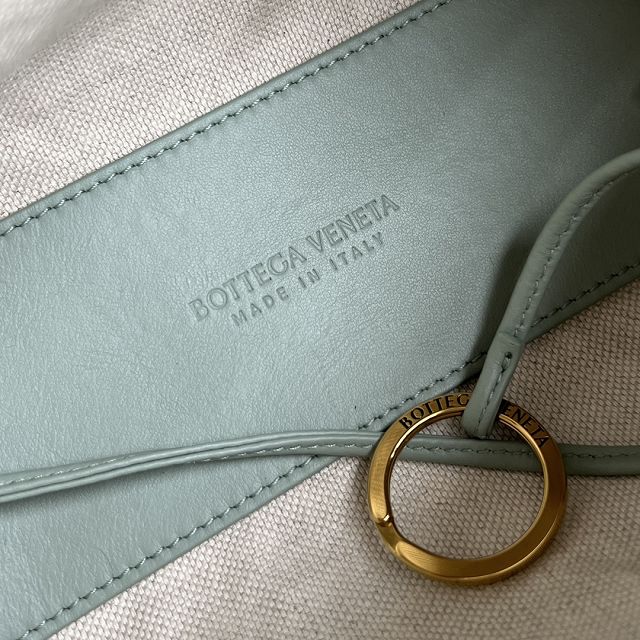 BV original lambskin loop top handle bag 796615 aloe