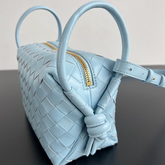 BV original lambskin loop top handle bag 796615 blue