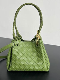 BV original lambskin small campana bag 796569 matcha