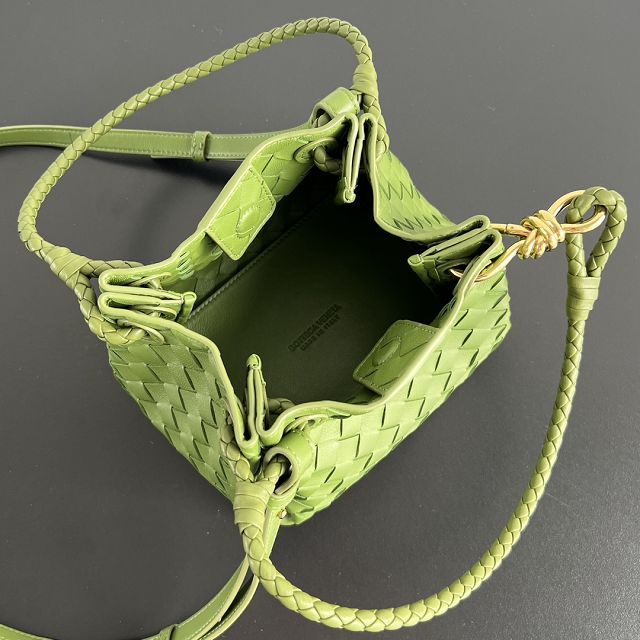 BV original lambskin small campana bag 796569 matcha