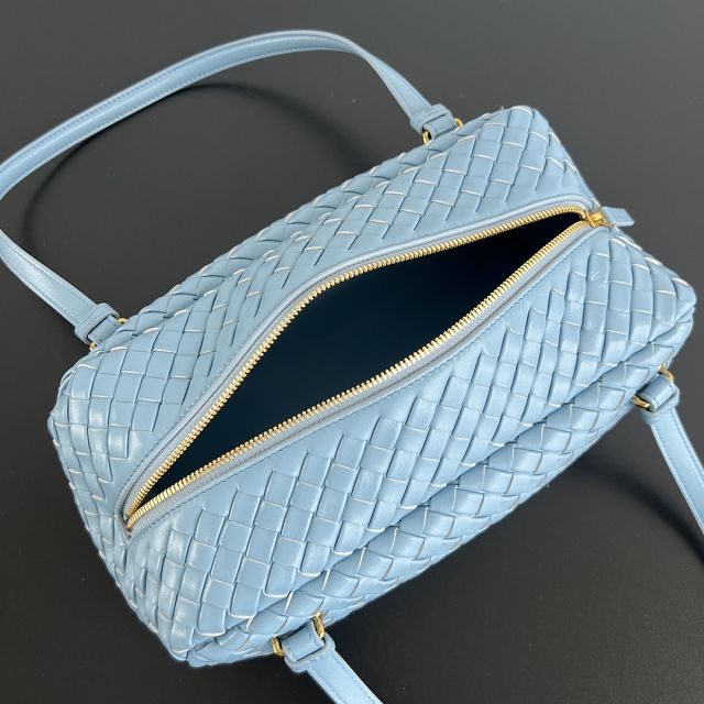 BV original lambskin traveller bag 796258 blue