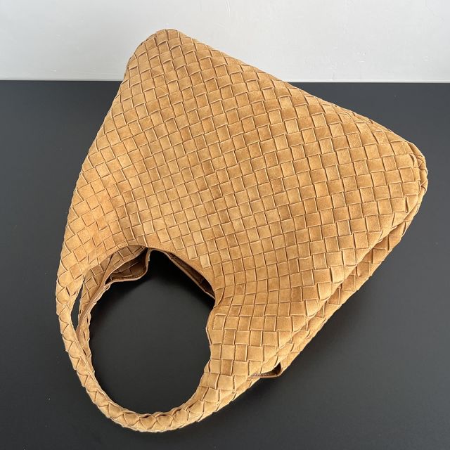 BV original suede large campana bag 844250 amber