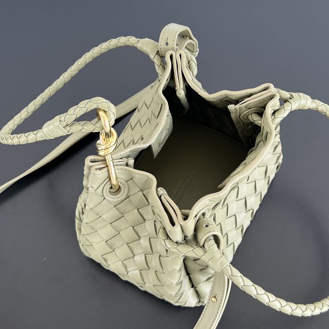 BV original lambskin small campana bag 796569 travertine