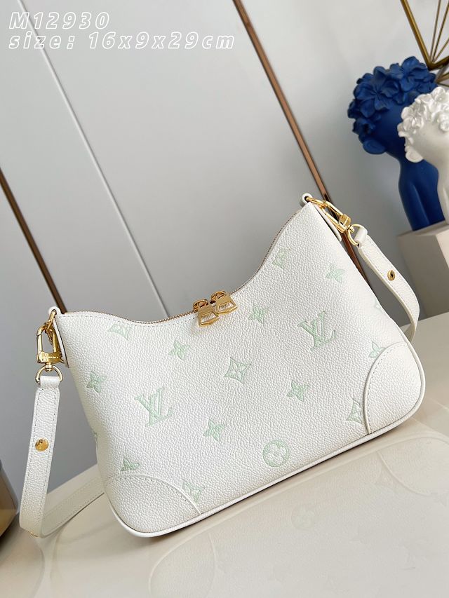 Louis vuitton original calfskin boulogne pm M27571 milky&green