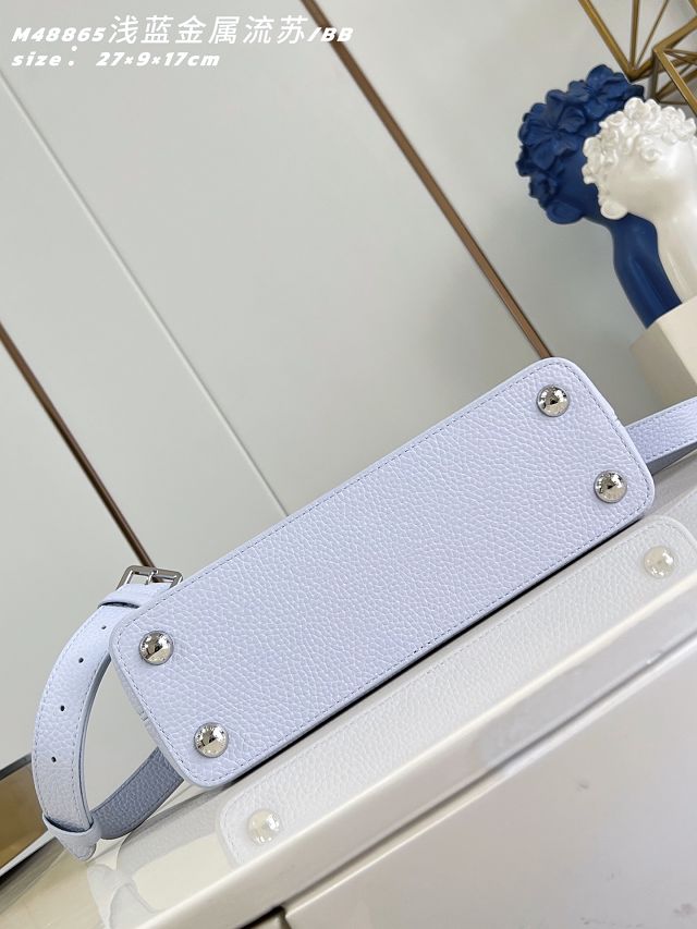 Louis vuitton original calfskin capucines BB M26531 light blue