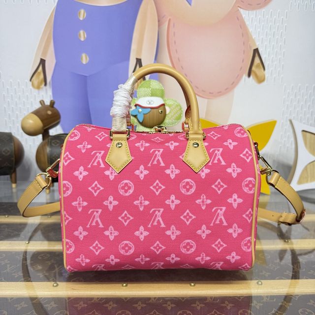 Louis vuitton original monogram canvas speedy 25 M27528 pink