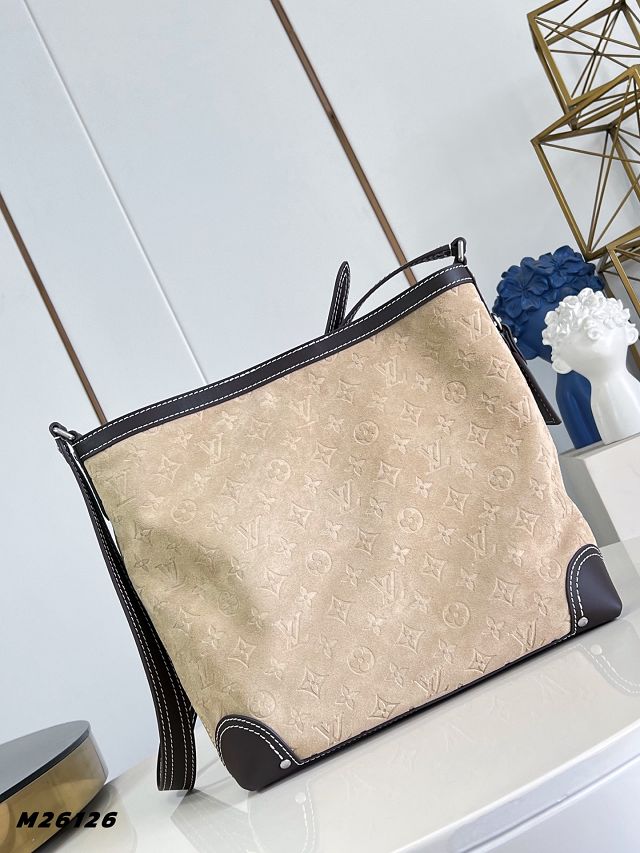 Louis vuitton original monogram suede metis bag M26126 beige