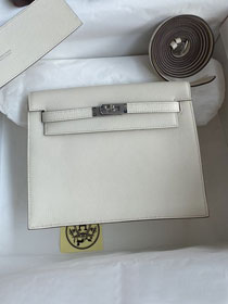 Hermes original evercolor leather kelly danse bag KD022 nata