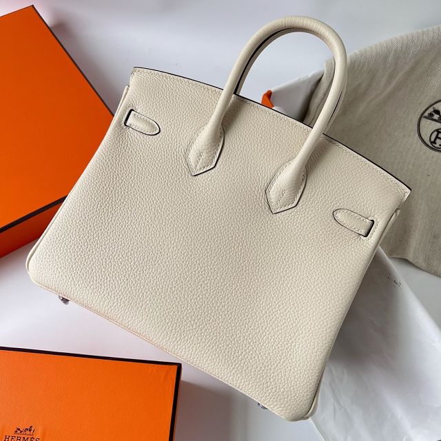Hermes original togo leather birkin 25 bag H25-1 nata