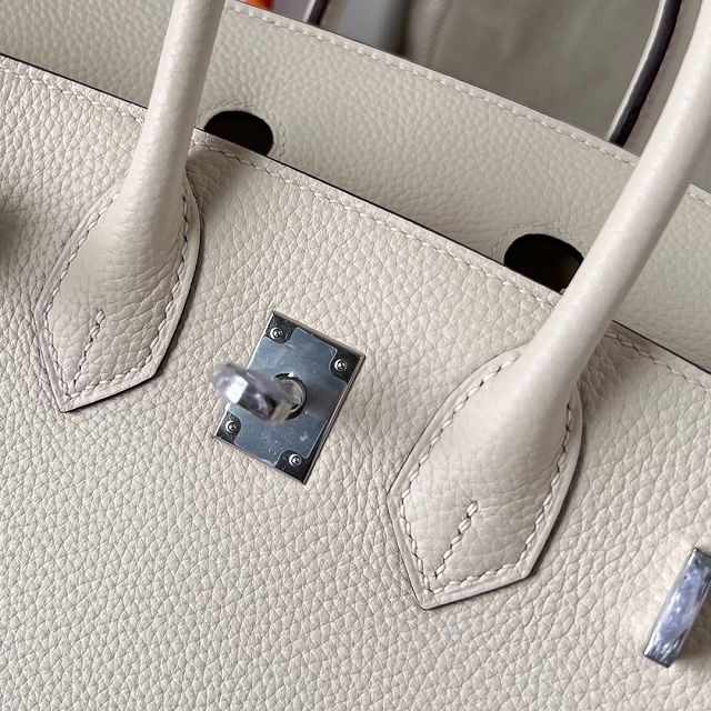 Hermes original togo leather birkin 25 bag H25-1 nata