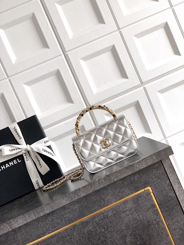 CC original lambskin mini clutch with chain AP4975