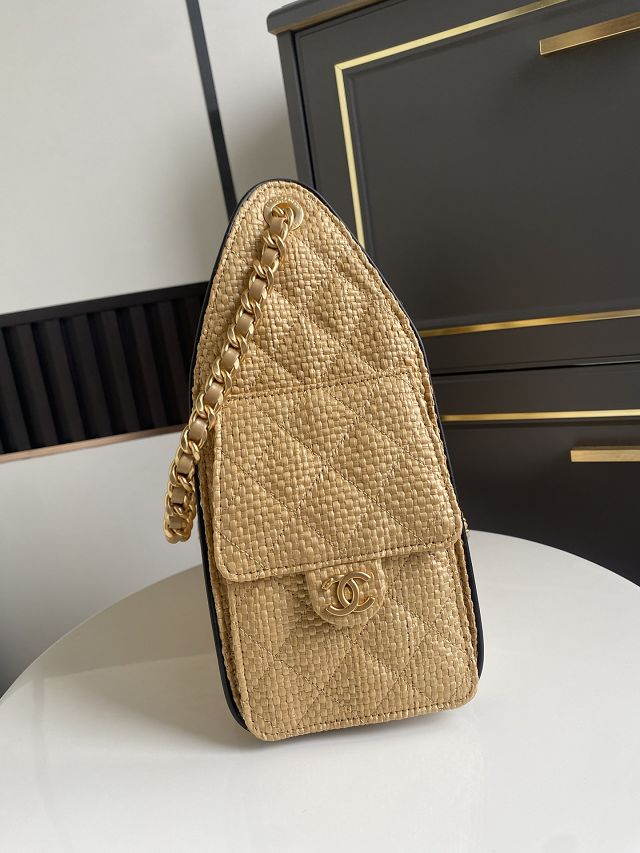 CC original raffia 25 small handbag AS5293 beige