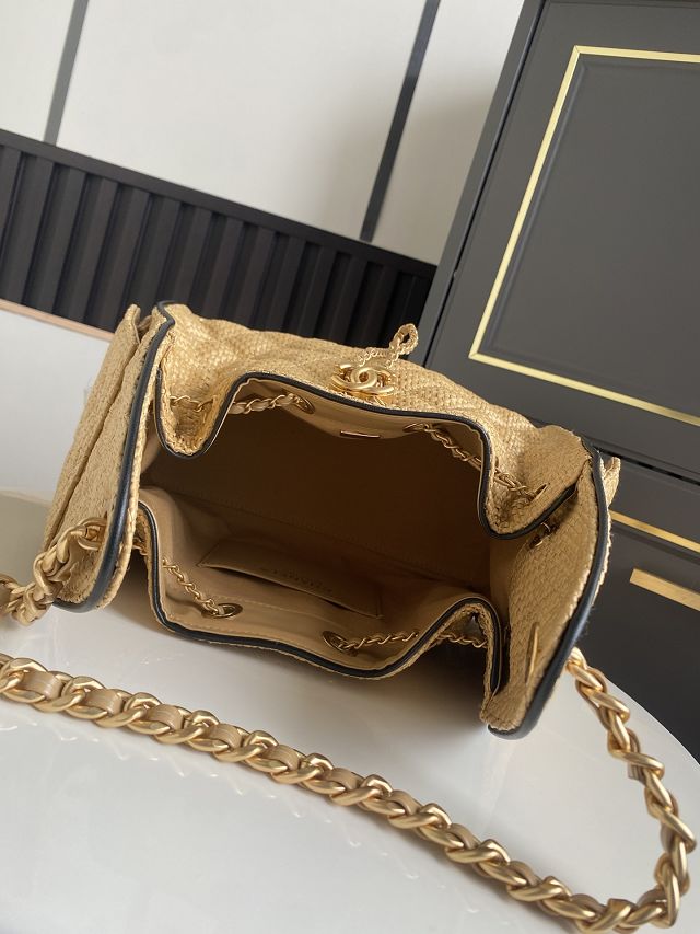 CC original raffia 25 small handbag AS5293 beige